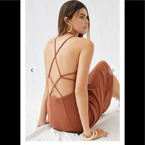 Anthropologie Slim Strappy Midi Dress